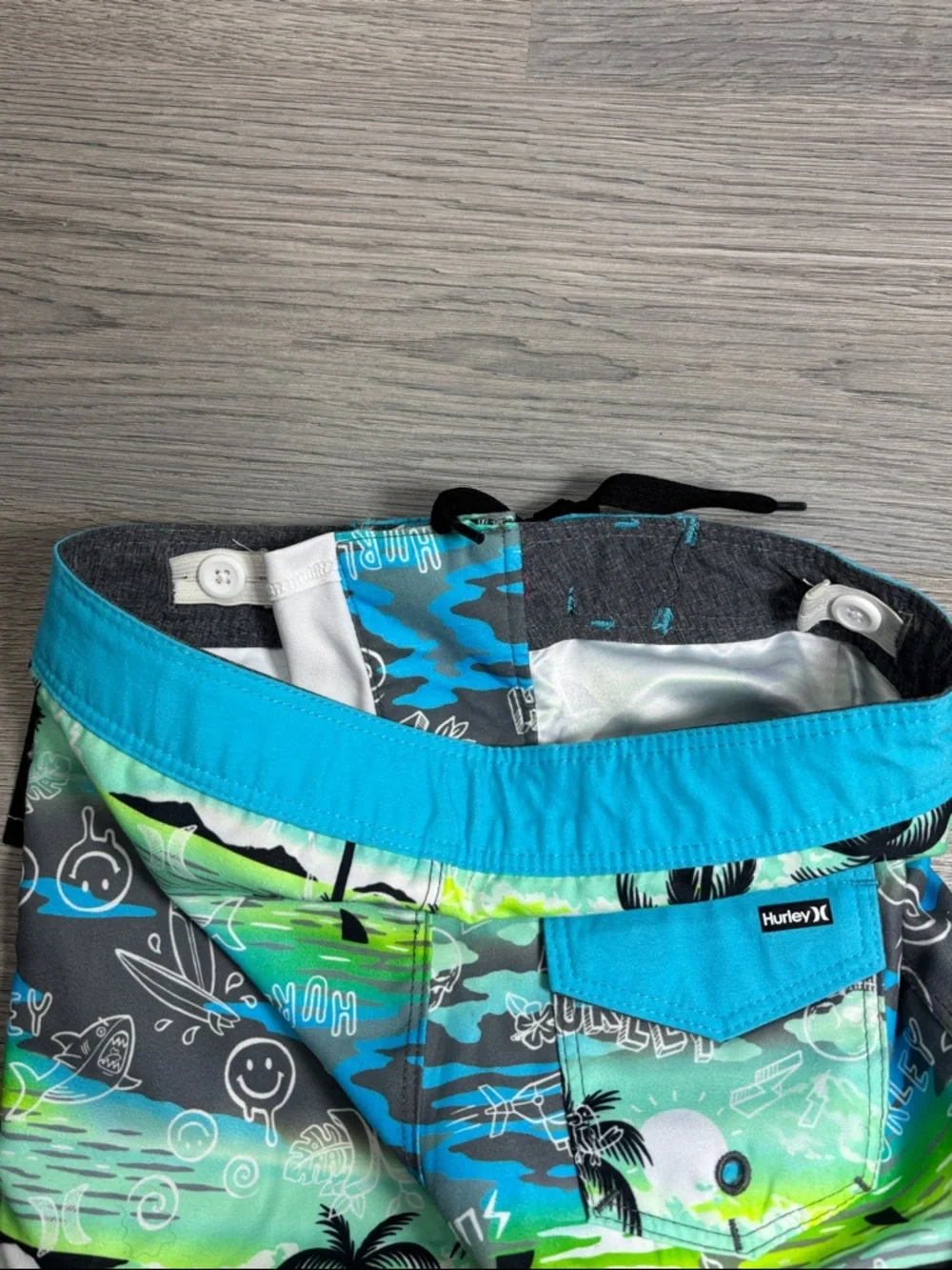 Hurley Boys‎ Tropical Palm Swim Trunks - size XS 4 NWT